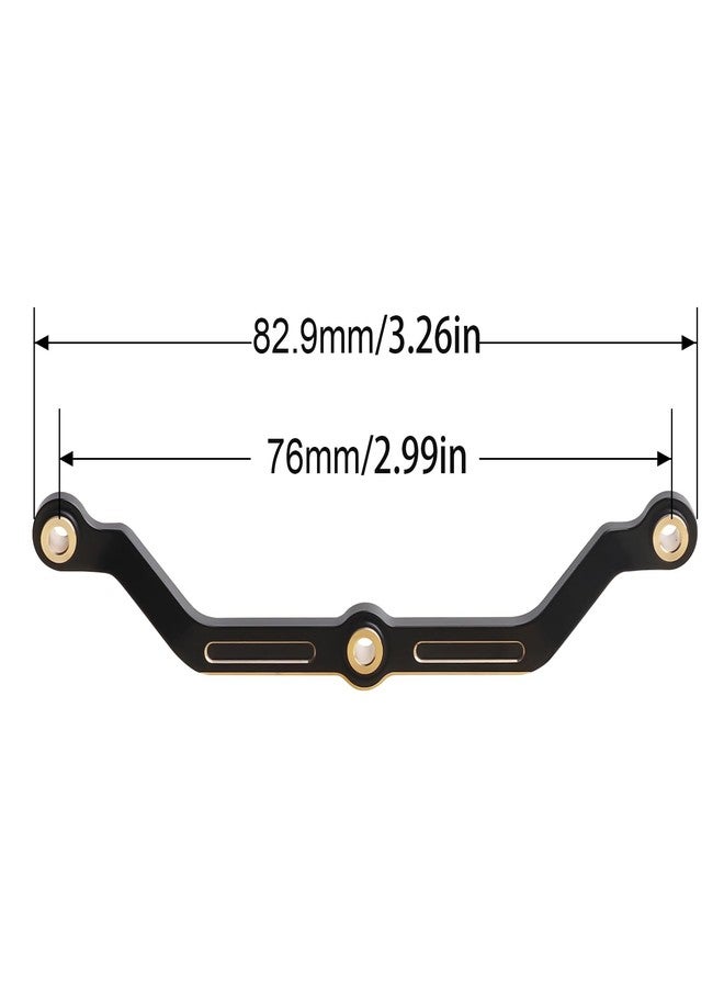 CrazyHobby Black Brass Steering Link for 1/18 Scale TRX4M TRX4MT RC Crawler Upgrade Parts, 10g - Image 3